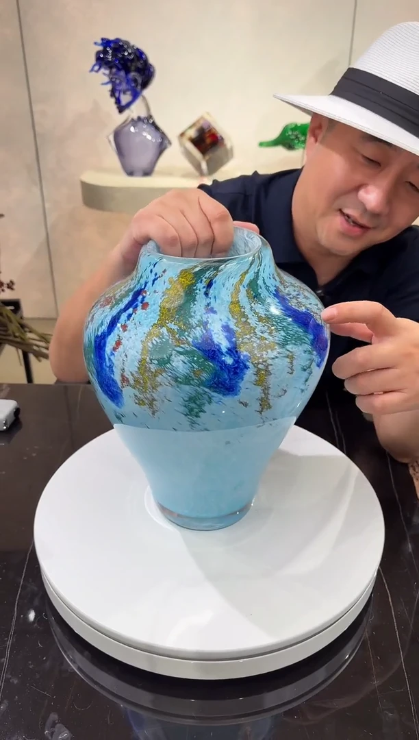 摆件一物一拍艺术琉璃花器