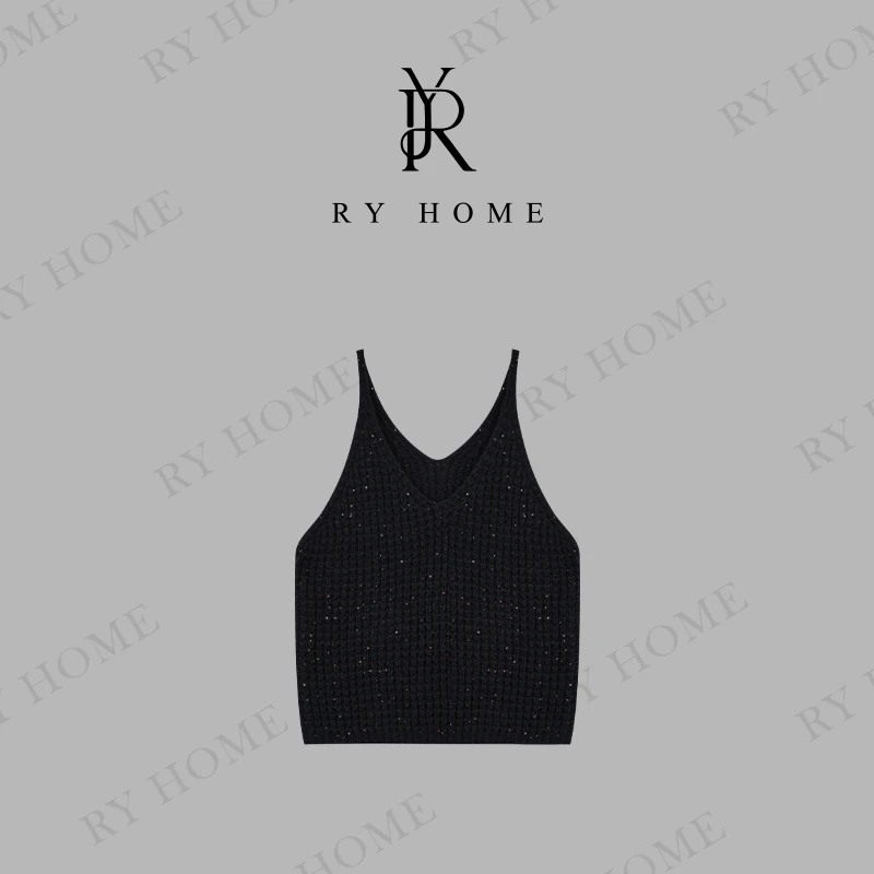 【容雨RYHOME】绵羊毛RockyMOD时髦精毛织背心马甲243BX0026