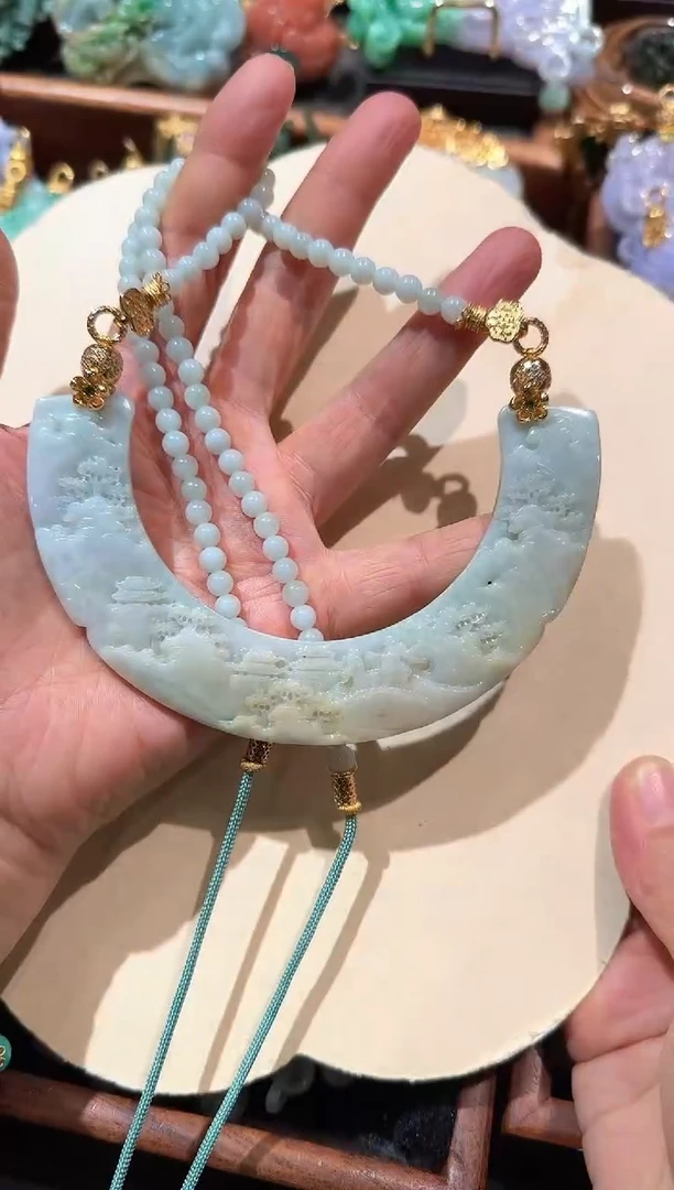 【闪购商品】翡翠颈饰未镶嵌国风