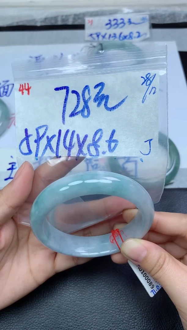 未镶嵌定制翡翠44毛货需精细抛光手镯拍一发一