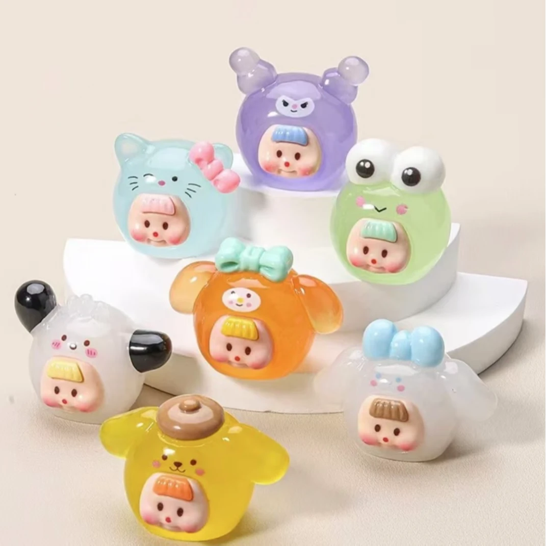 【直播拆+九宫格+对对碰】可爱网红多妹创意diy树脂小摆件