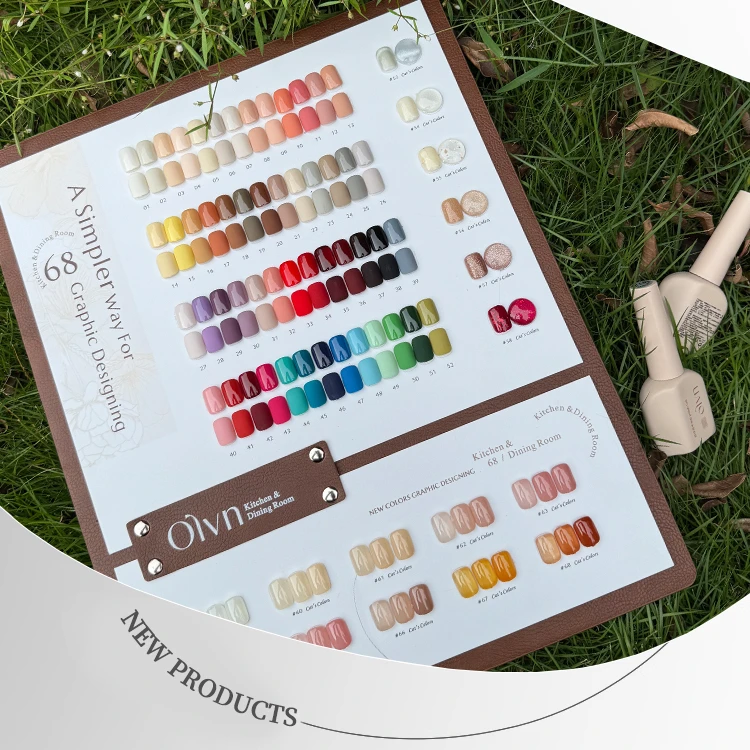 秋冬流行色鸥璐68色素然指甲油胶晶石猫眼玉脂透色高密细闪小套系