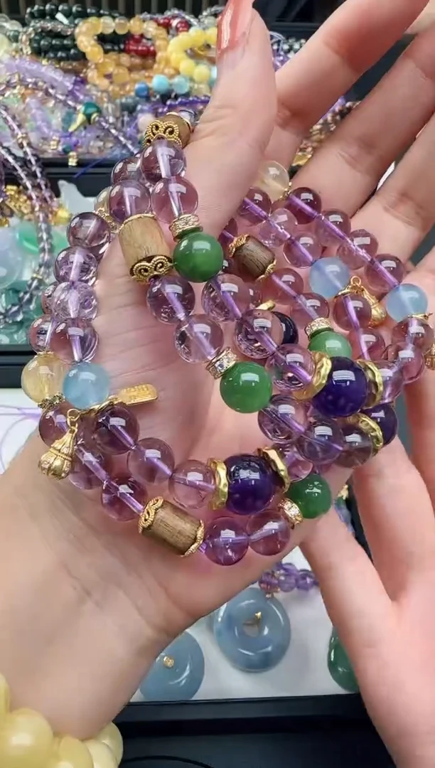 【闪购商品】水晶手串未镶嵌多样性发一件TZG0120108