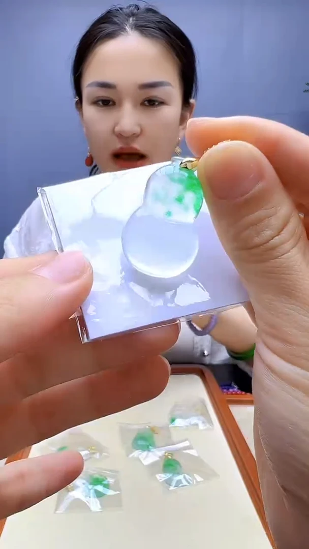 翡翠14K金镶嵌颈饰丹丹diy颈饰