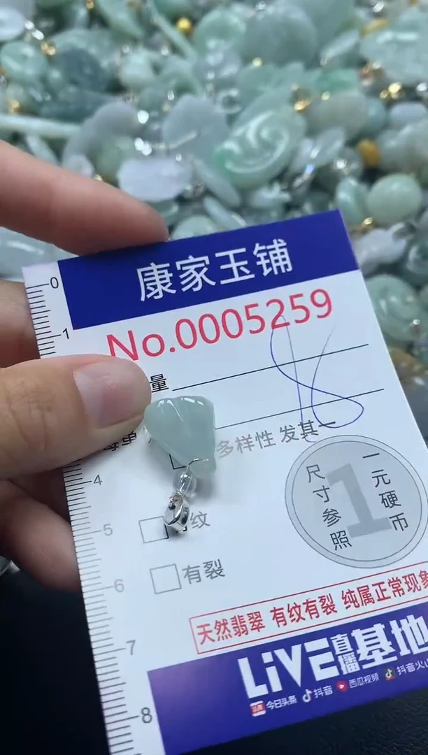 吊坠(不含链)未镶嵌翡翠5259