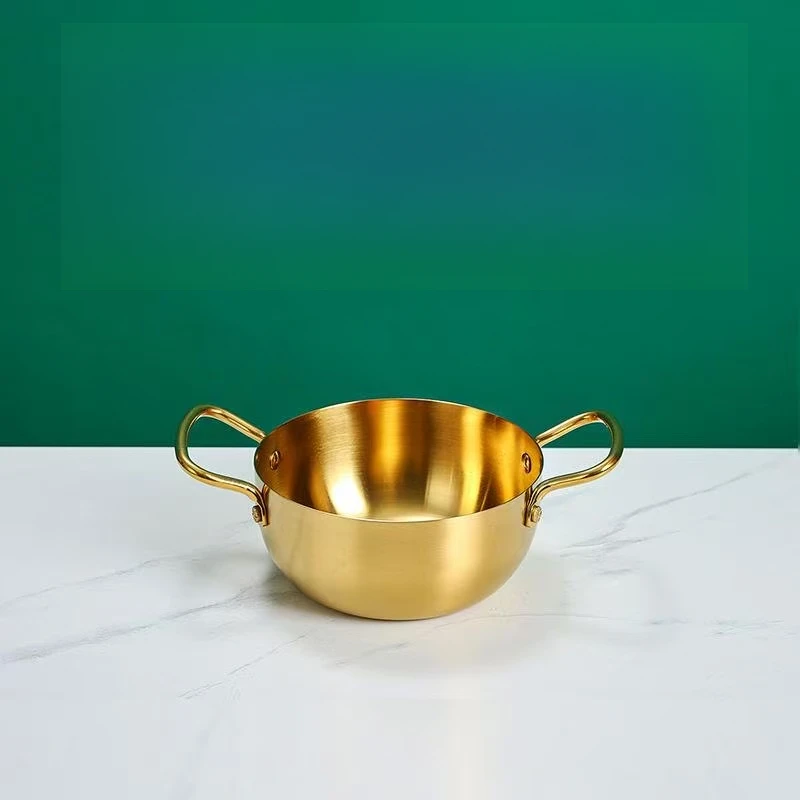 不锈钢韩式泡面锅家用海鲜小锅