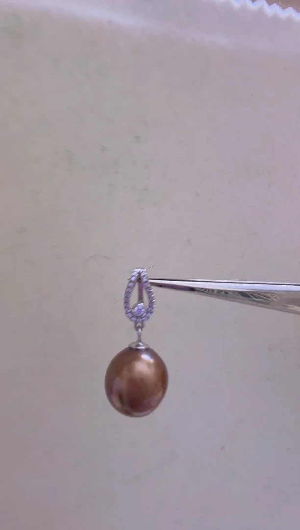 【闪购商品】淡水珍珠吊坠(不含链)未镶嵌爱迪生12mm+S925银吊坠