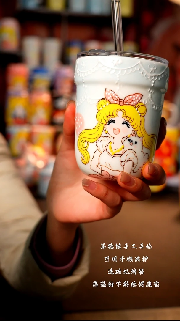 景德镇陶瓷手绘杯杯