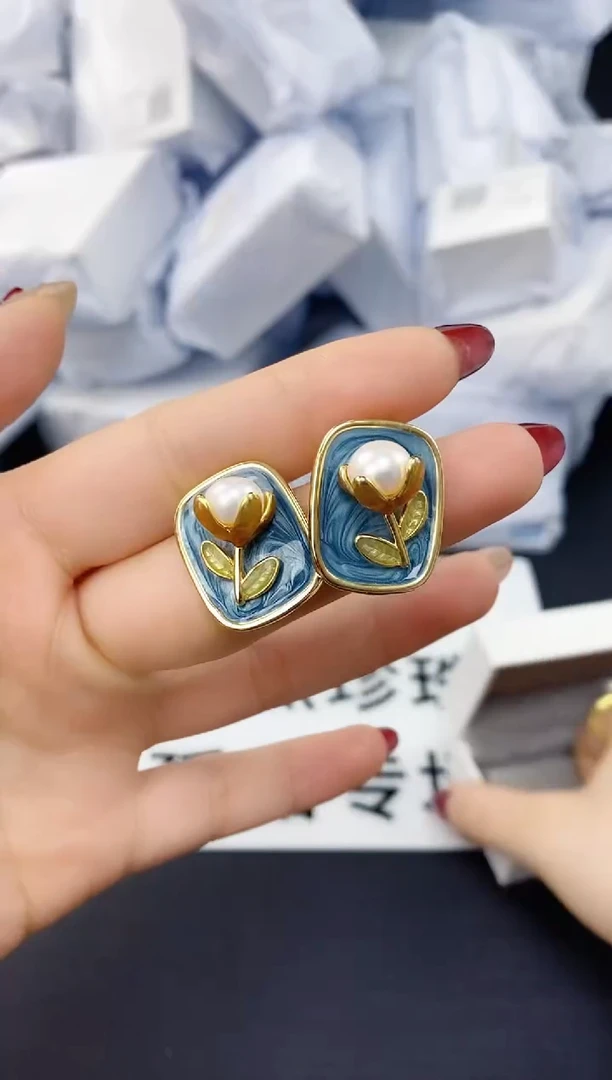 未镶嵌耳饰淡水珍珠ED1066