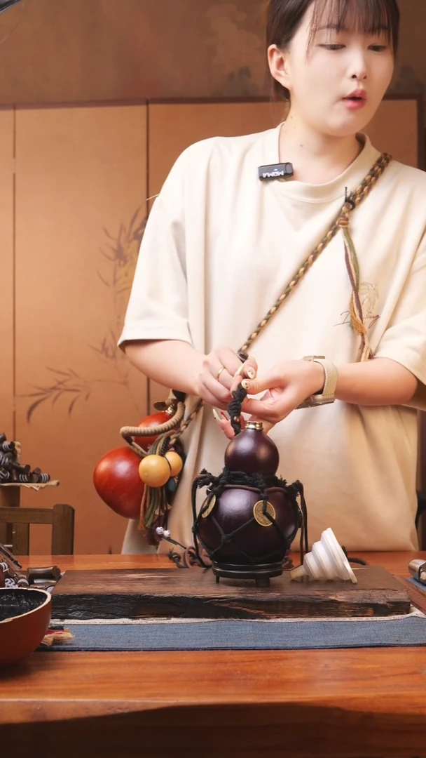 1808号精品大漆葫芦防腐防渗装水茶酒