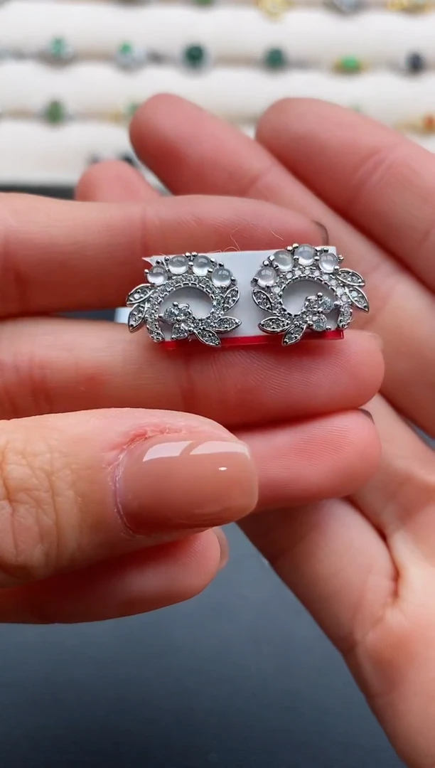 银S925镶嵌戒指翡翠77777777+2