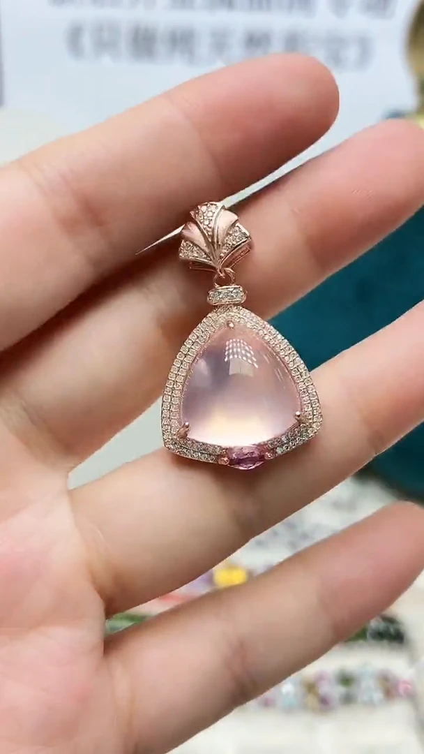 吊坠(不含链)银S925镶嵌水晶282ZB1129产品一个（多样性）