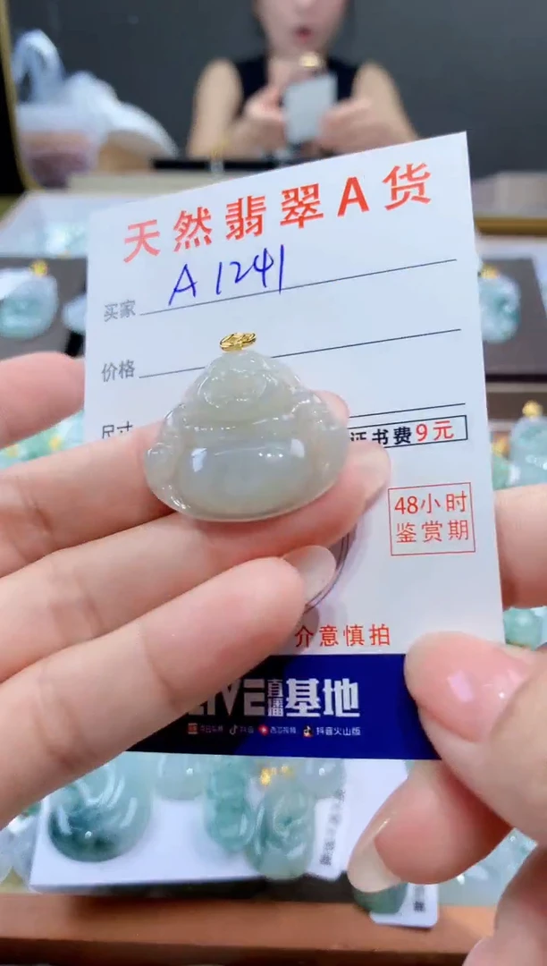 颈饰未镶嵌翡翠天然翡翠A货挂件