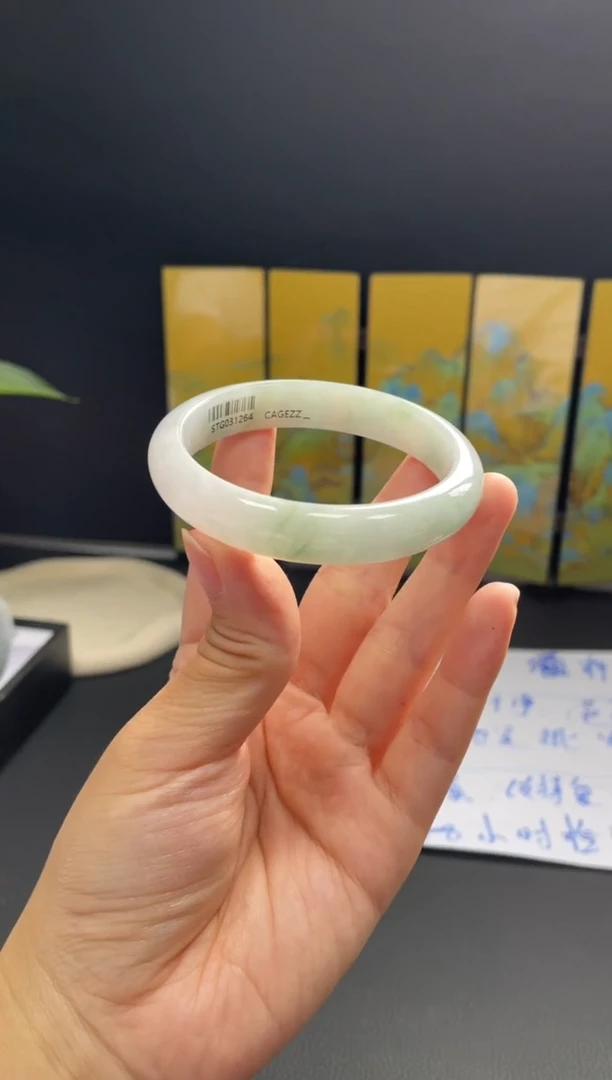 未镶嵌手镯翡翠14#天然缅甸A货翡翠手镯55-57圈口