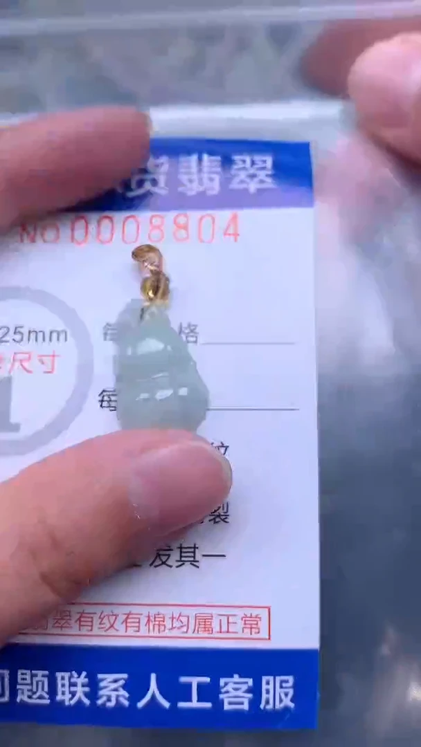 翡翠未镶嵌吊坠(不含链)1