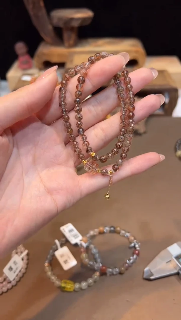 水晶手链未镶嵌手饰@@E6372