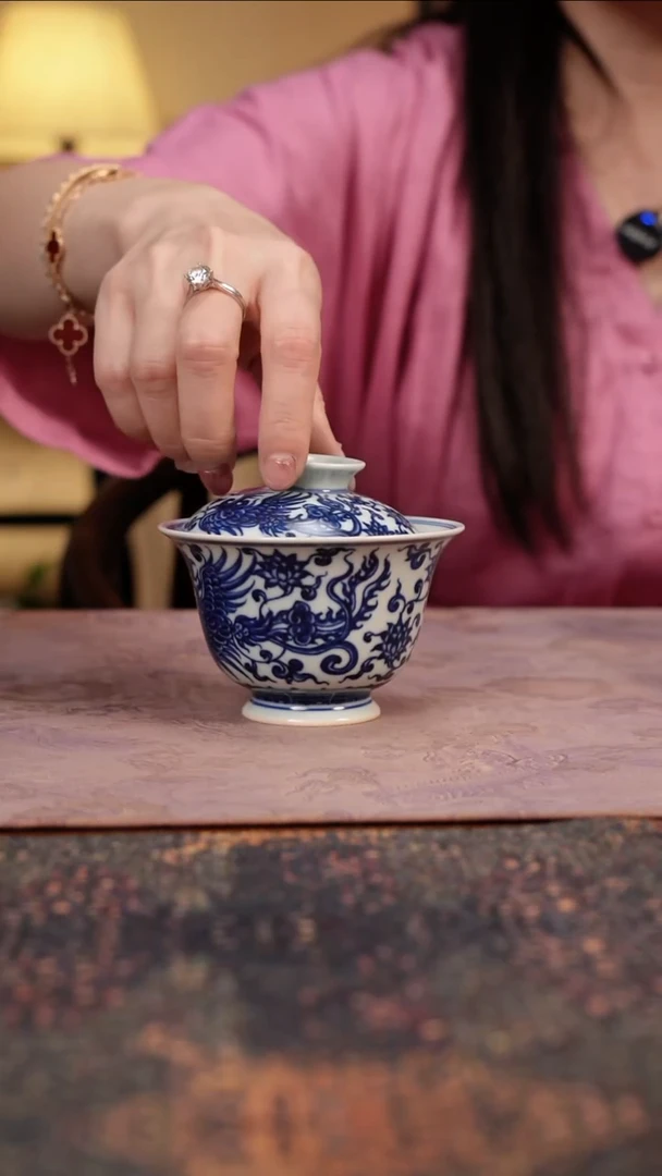 杯张****鱼景德镇陶瓷杯碗柴烧多人