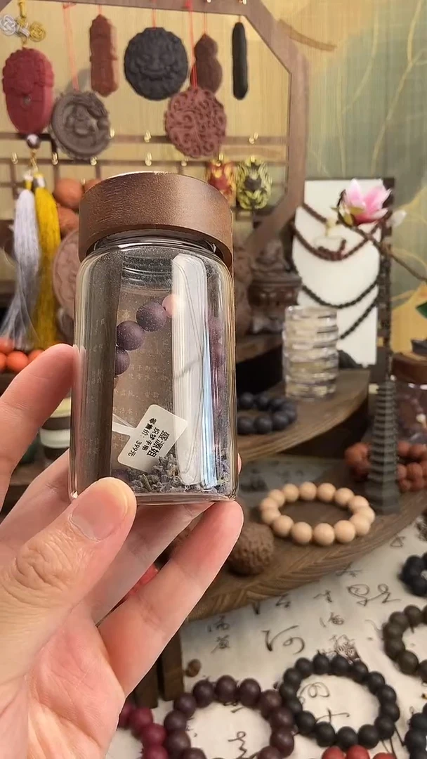 泥塑薰衣草合香手串1.0尺寸