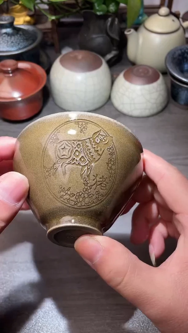 茶盏高端茶器主人杯猪