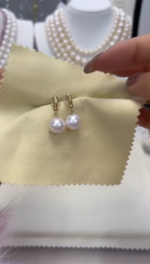 【闪购商品】淡水珍珠耳饰银S925镶嵌11#