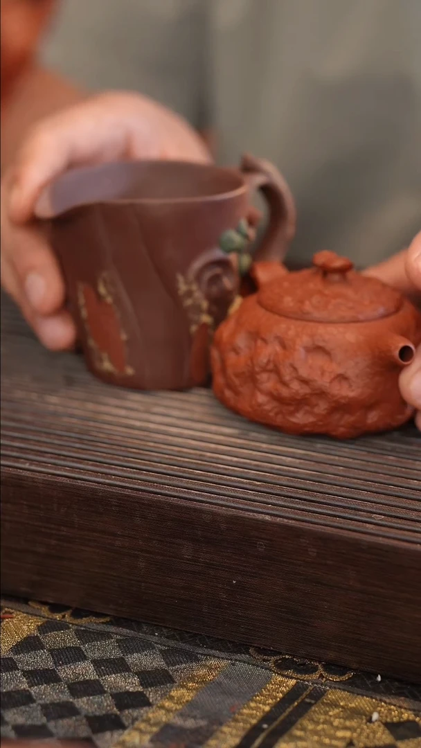 茶壶紫砂原矿手工制作一壶一杯