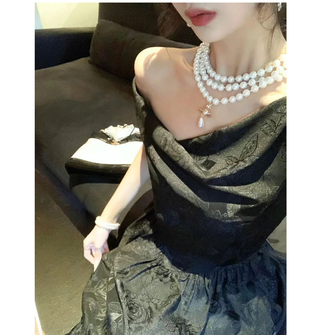 MARIE.COCO温柔风法式气质连衣裙女漂亮独特冷淡系独特别致裙子