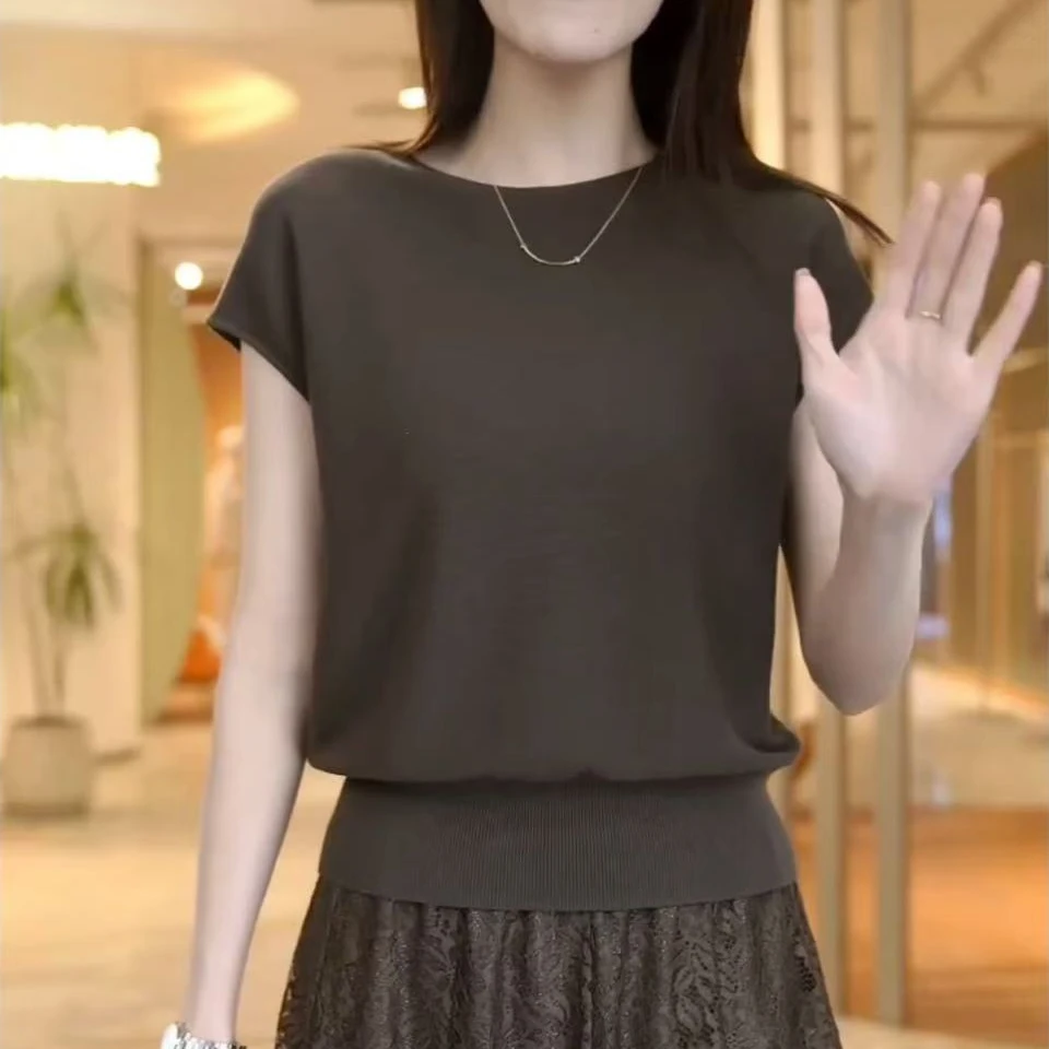 【84背心】2夏季冰丝纯色螺纹背心女
