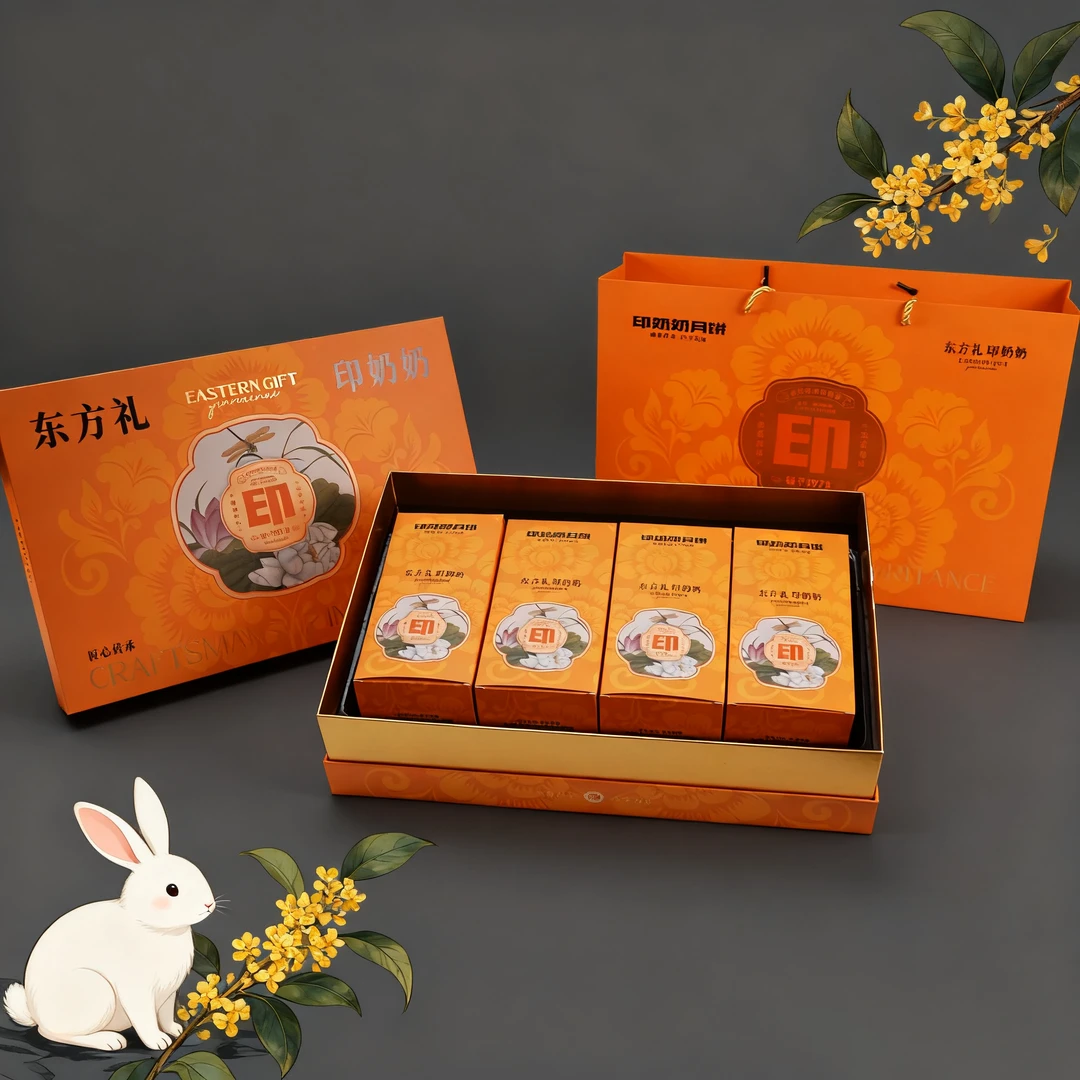 东方礼【印奶奶黄庄月饼】酥皮纯手工老式中式糕点中秋礼盒伴手礼