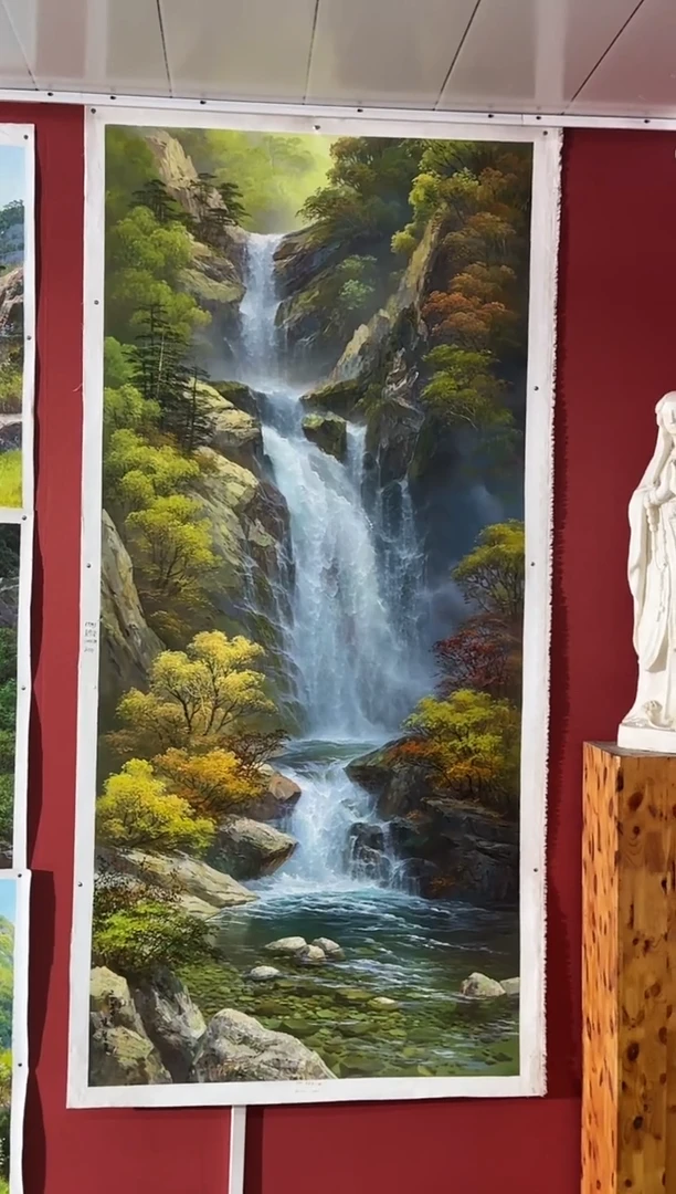 油画【66号】约2.2米丨朝鲜原创纯手绘孤品油画丨顺丰包邮