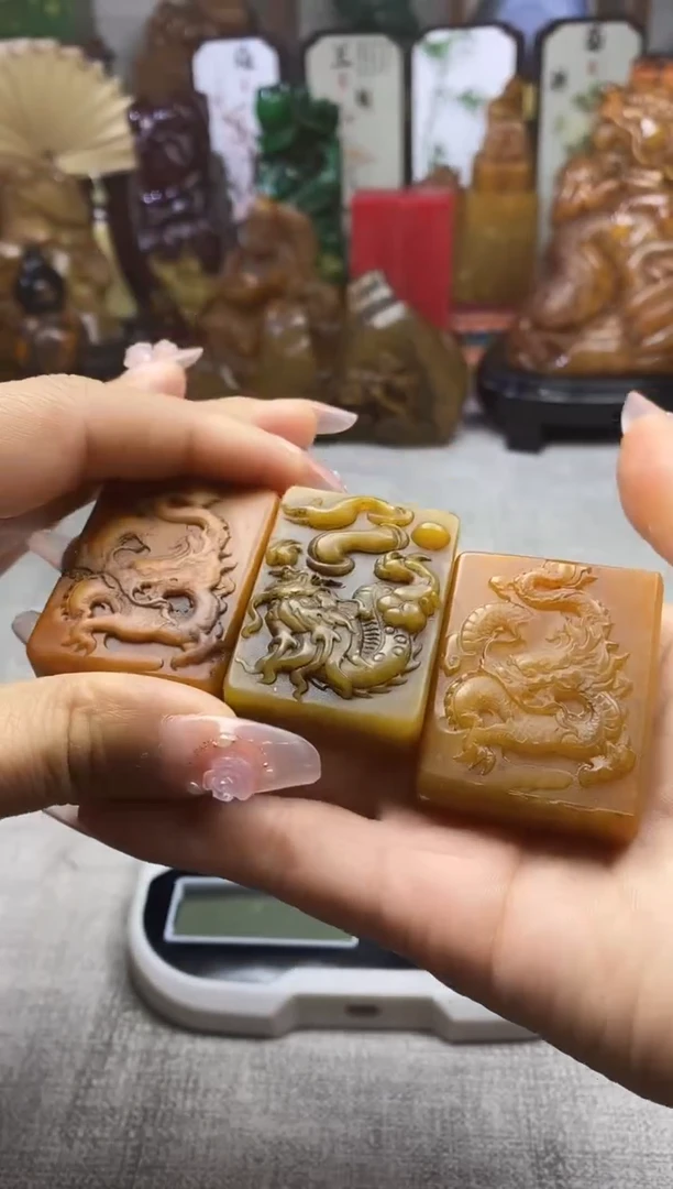寿山石印石纯天然石料(一单一个，内容随机发）