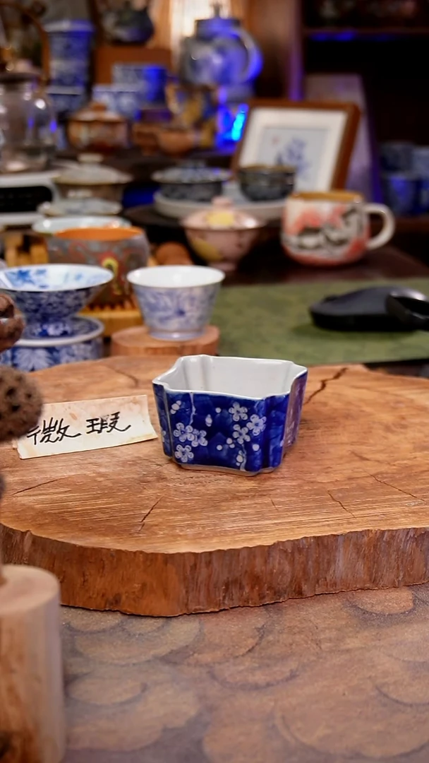 摆件紫砂冰梅手工手绘手工手绘