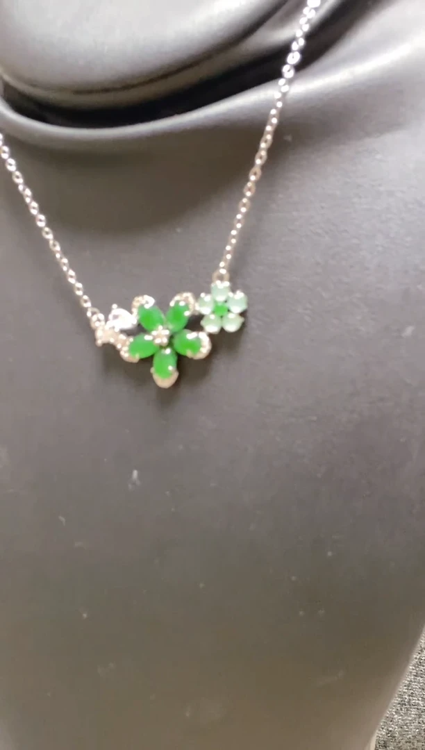 颈饰未镶嵌翡翠天然A货 假一罚四