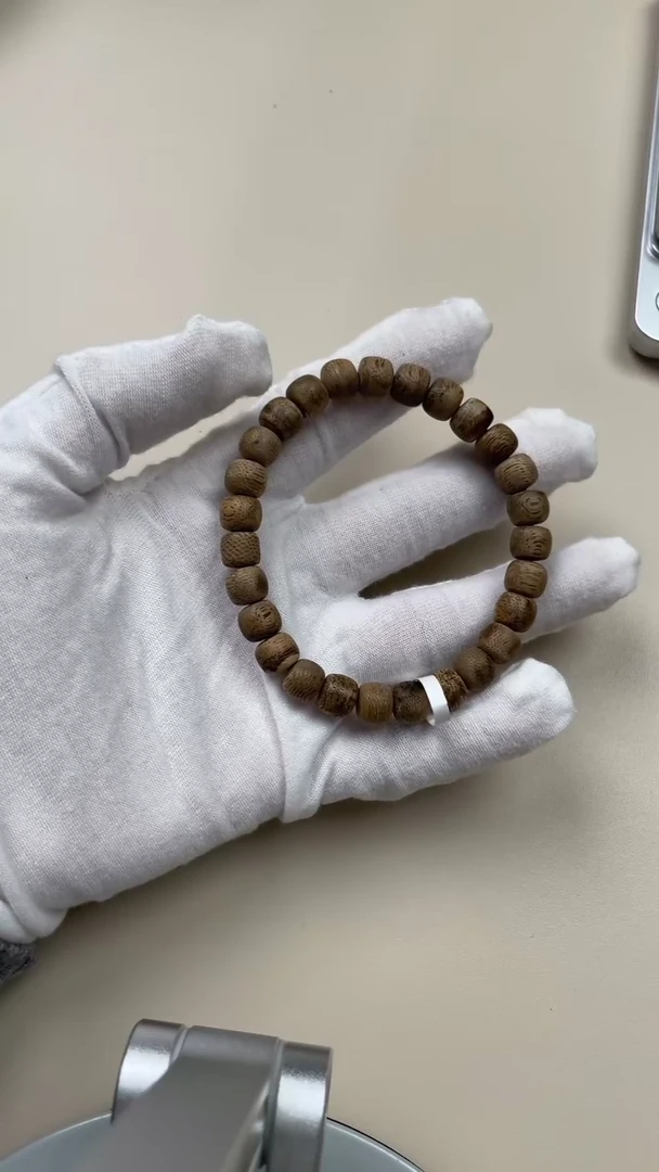 【闪购商品】沉香木手串天然野生柬埔寨单圈鼓珠4.5克