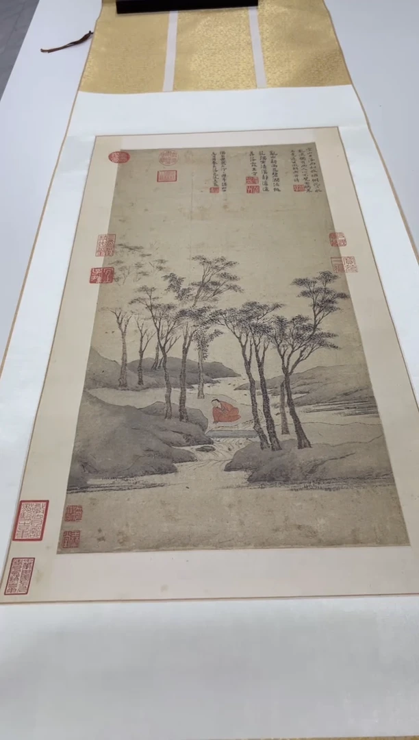 【复刻品】文徵明 听泉图