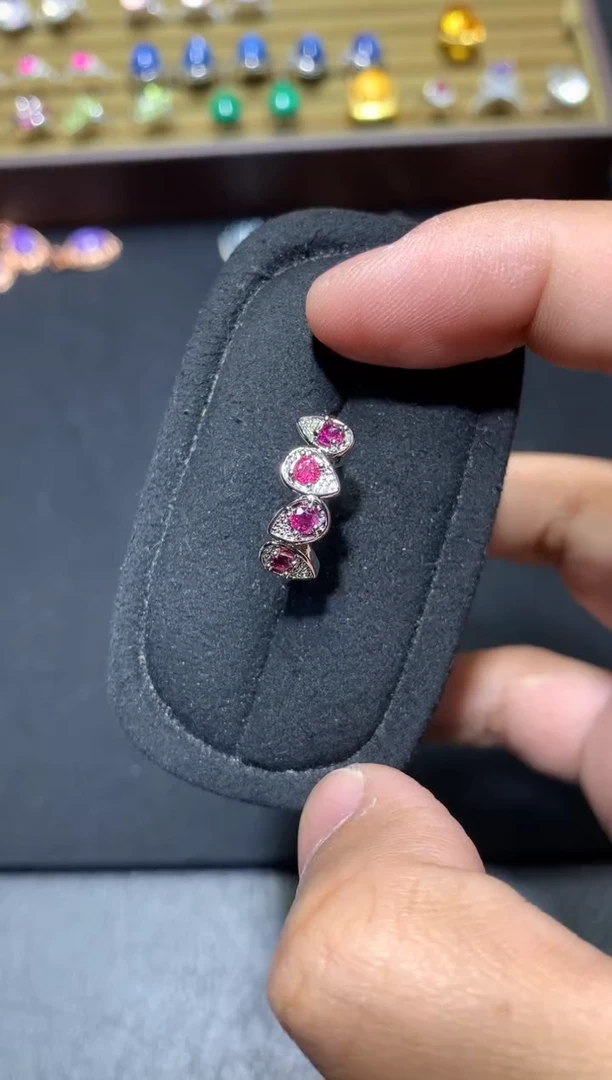 未镶嵌戒指石榴石W82【多样性发其一】