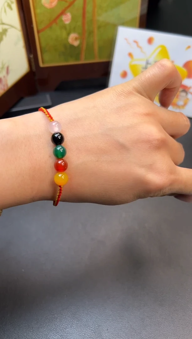 未镶嵌手绳玛瑙/玉髓手绳-FL25100503多样性发一