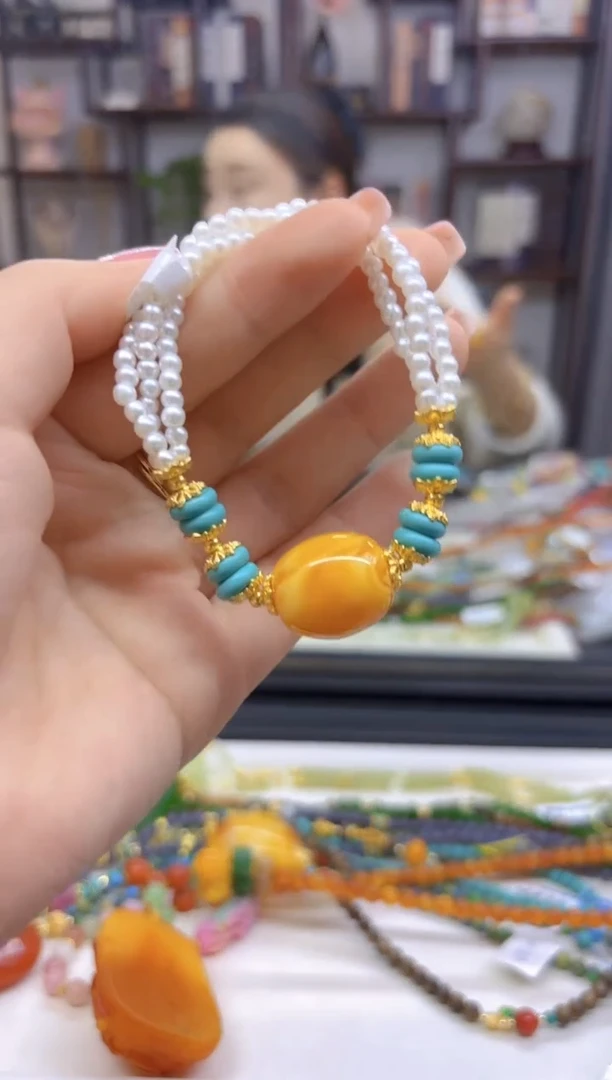 【闪购商品】蜜蜡手链未镶嵌DIY款S484