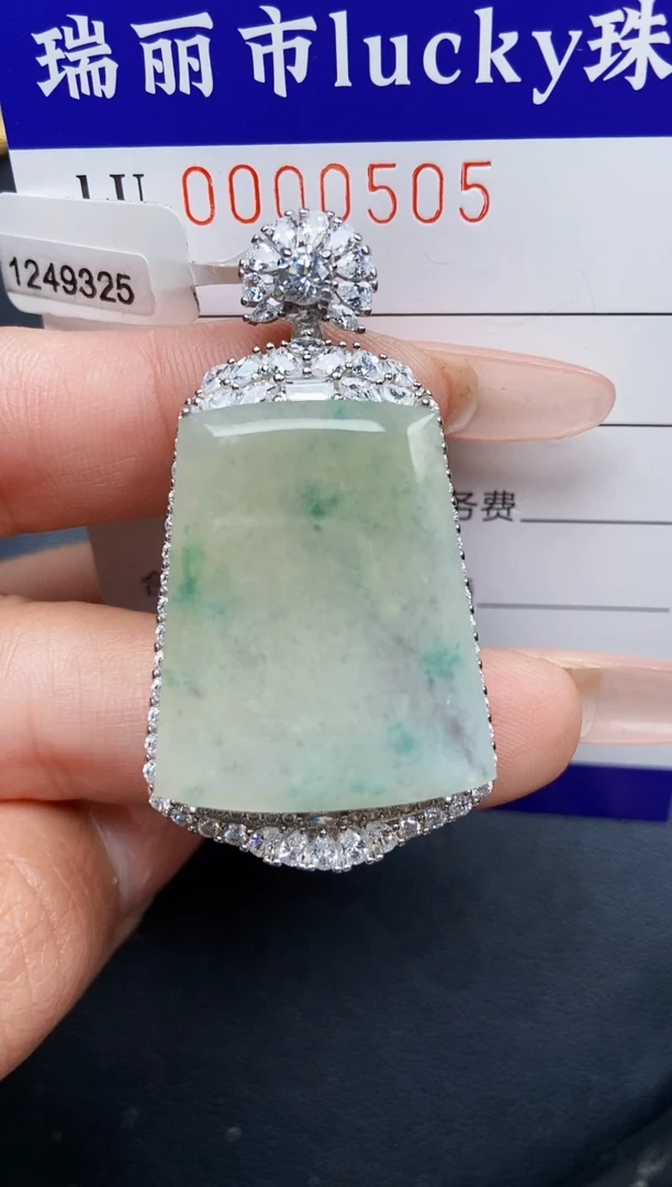 【闪购商品】翡翠颈饰银S925镶嵌0505