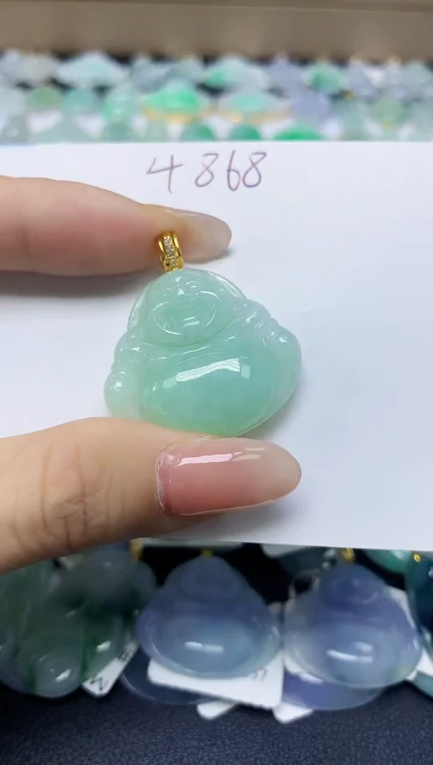 翡翠未镶嵌颈饰天然缅甸翡翠A货