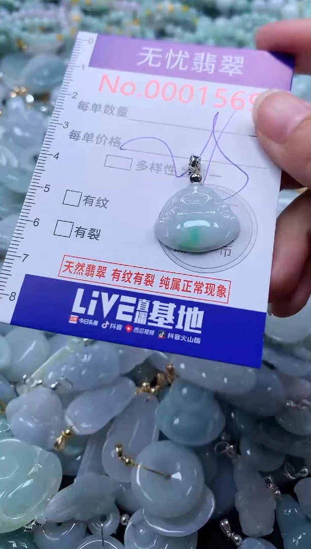 翡翠未镶嵌吊坠(不含链)1569