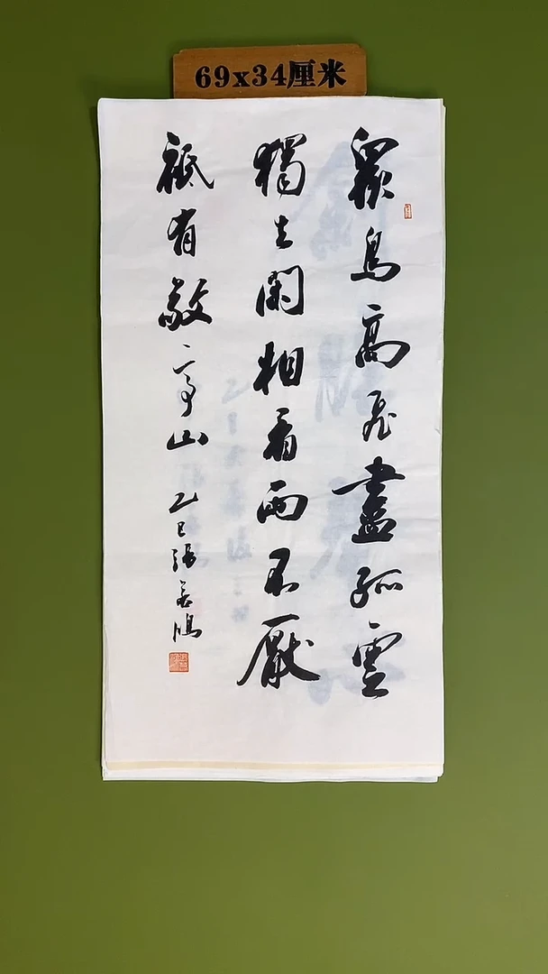 书法书法 张若鸿 尺寸69cm*34cm