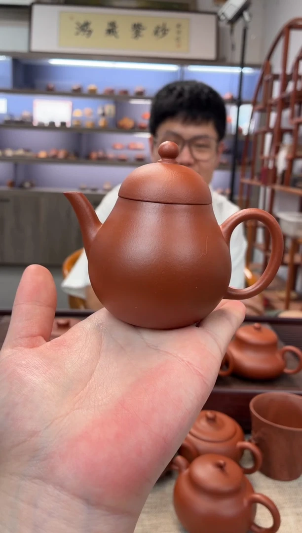茶壶紫砂朱泥  秋梨