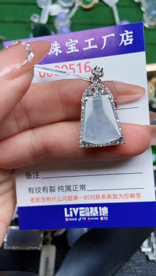 【闪购商品】翡翠颈饰银S925镶嵌0516