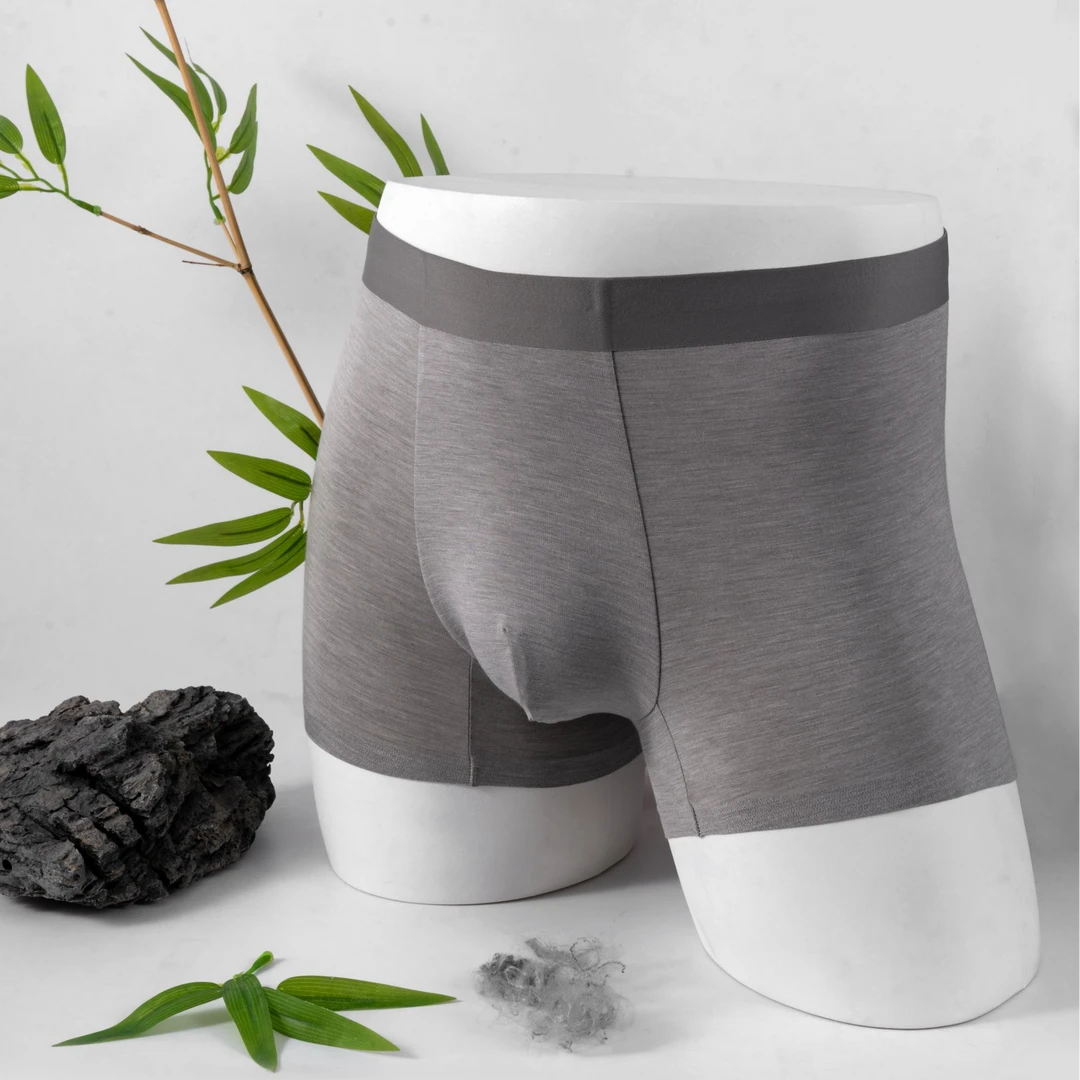 【金常山】无痕竹π男士内裤男士平角舒适透气内裤石墨烯内裤平角裤