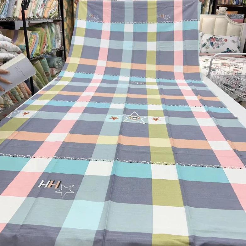 细纹粗布布头--星格恋110*240