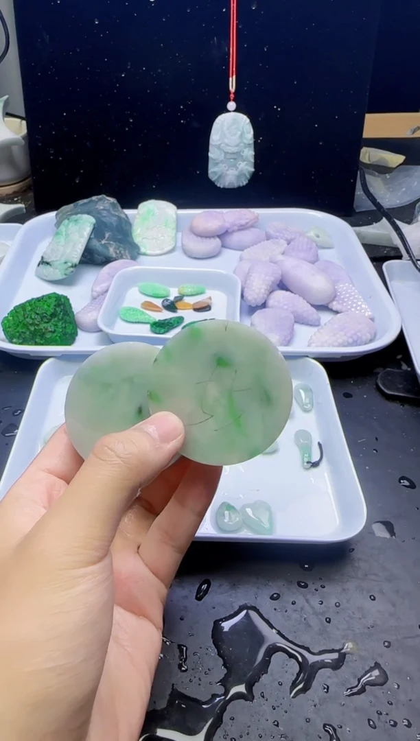 颈饰未镶嵌翡翠042天然A货翡翠