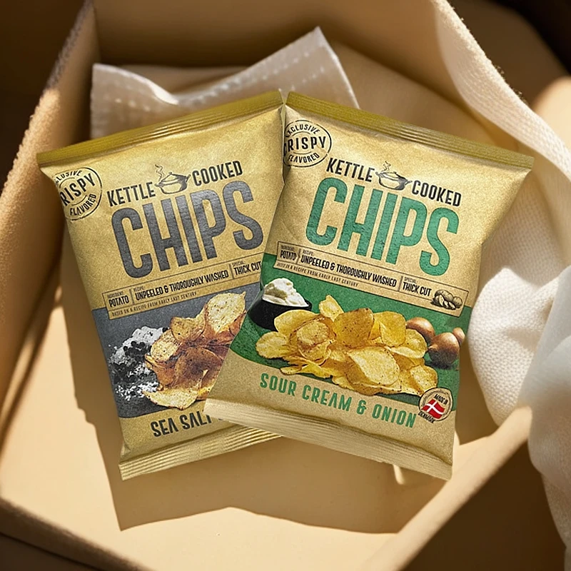 丹麦进口恩美斯薯片150g醋盐味洋葱酸奶油味膨化食品办公零食