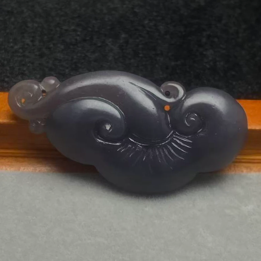 和田玉烟紫祥云V009