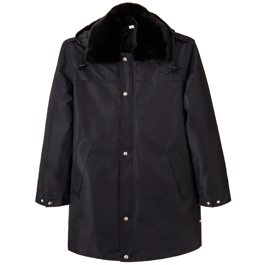 正品黑色秋冬季加厚保暖多功能棉大衣防寒可拆卸内胆防风外套防水