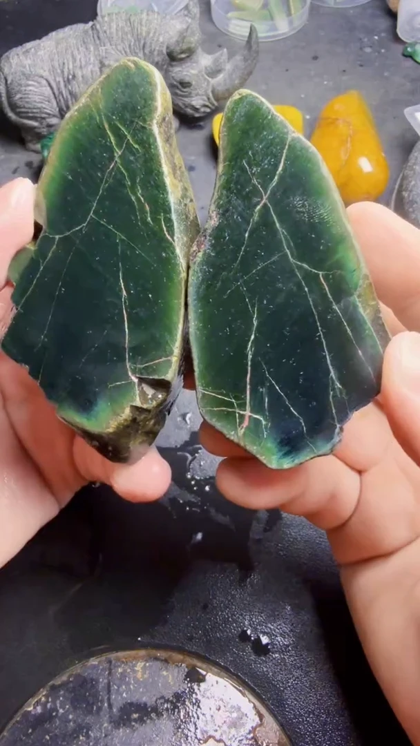 未镶嵌挂件翡翠方*天然翡翠124